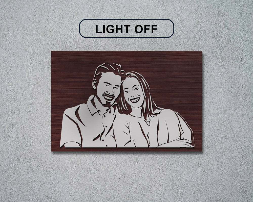 
                  
                    Personalized LED Wooden Decal – Custom Photo Gift for Couples
                  
                