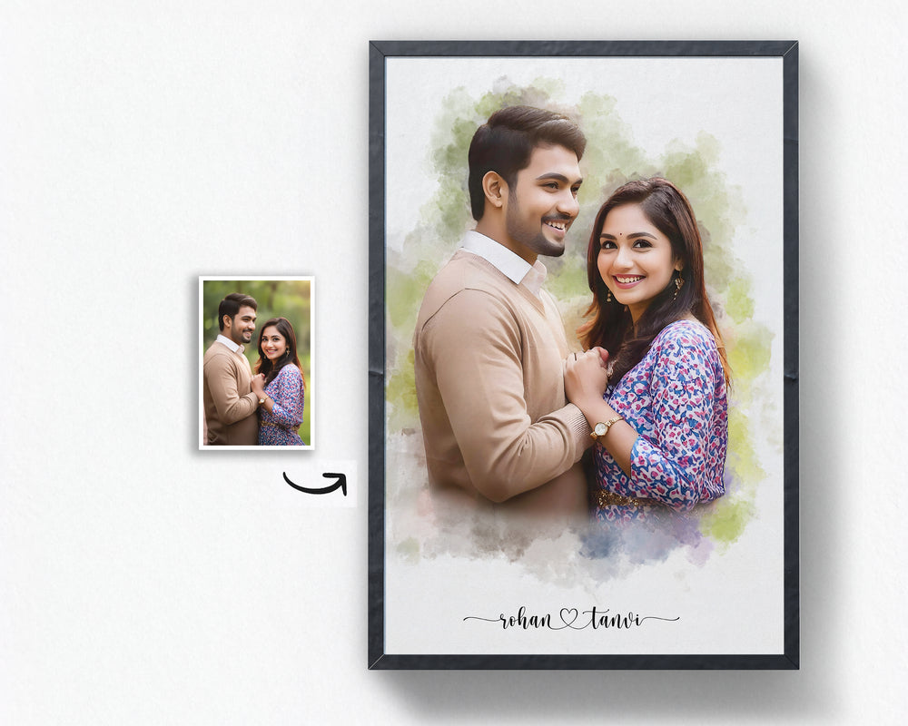 
                  
                    Water Splash Couple Portrait
                  
                