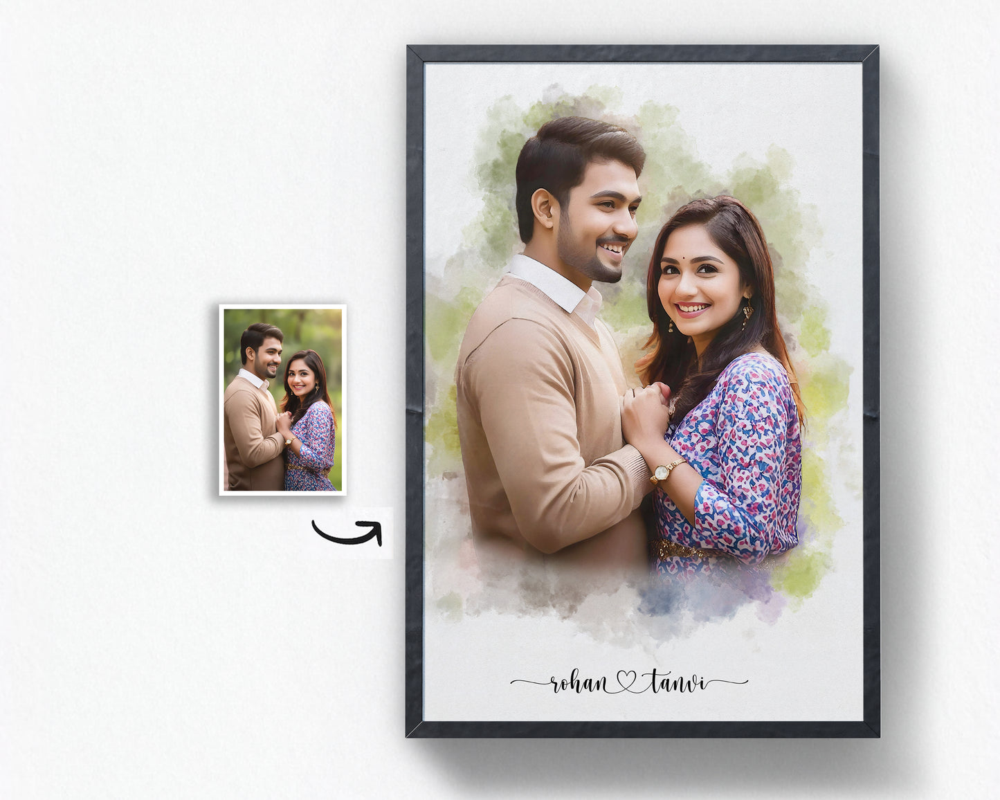 
                  
                    Water Splash Couple Portrait
                  
                