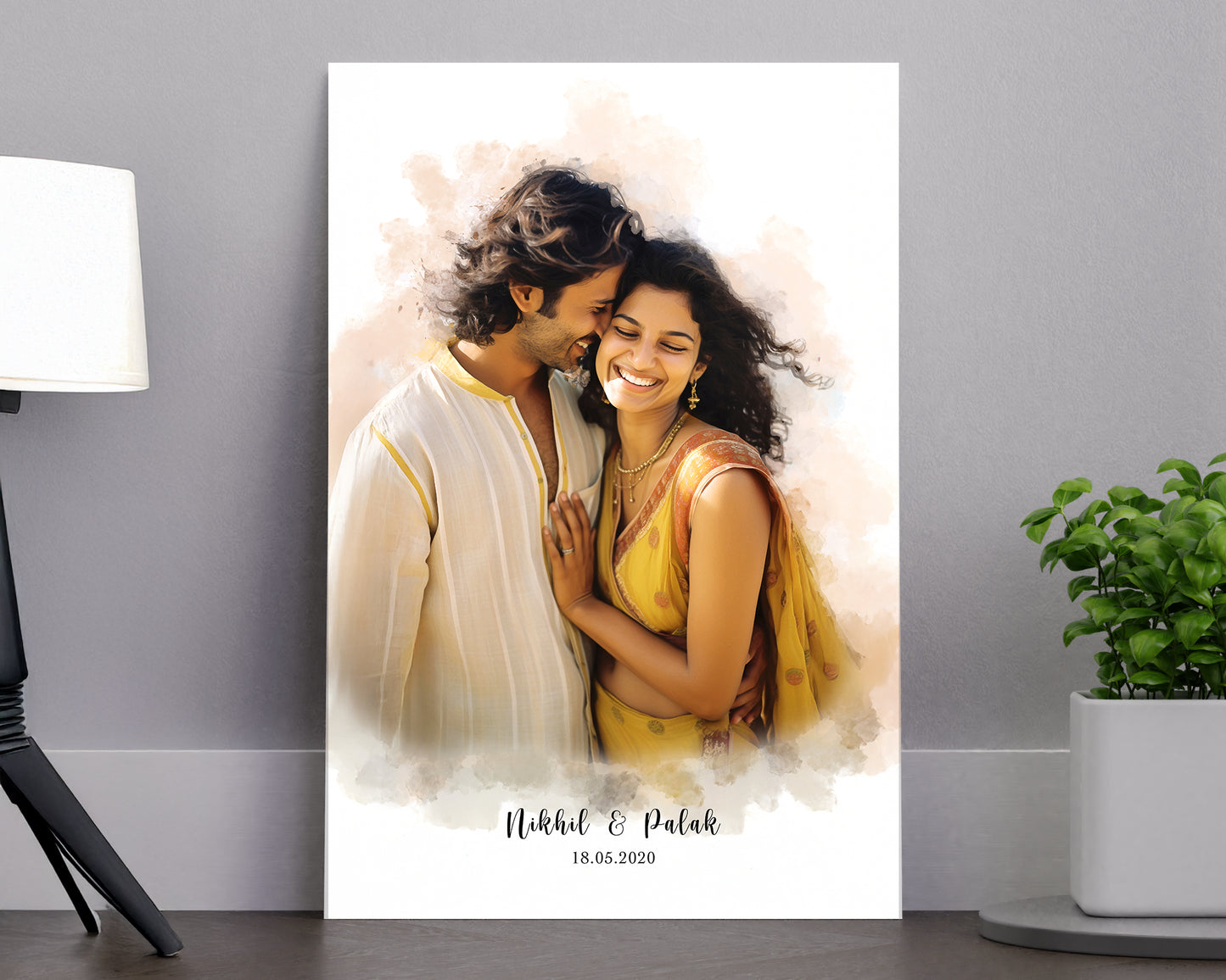 
                  
                    Water Splash Couple Portrait
                  
                