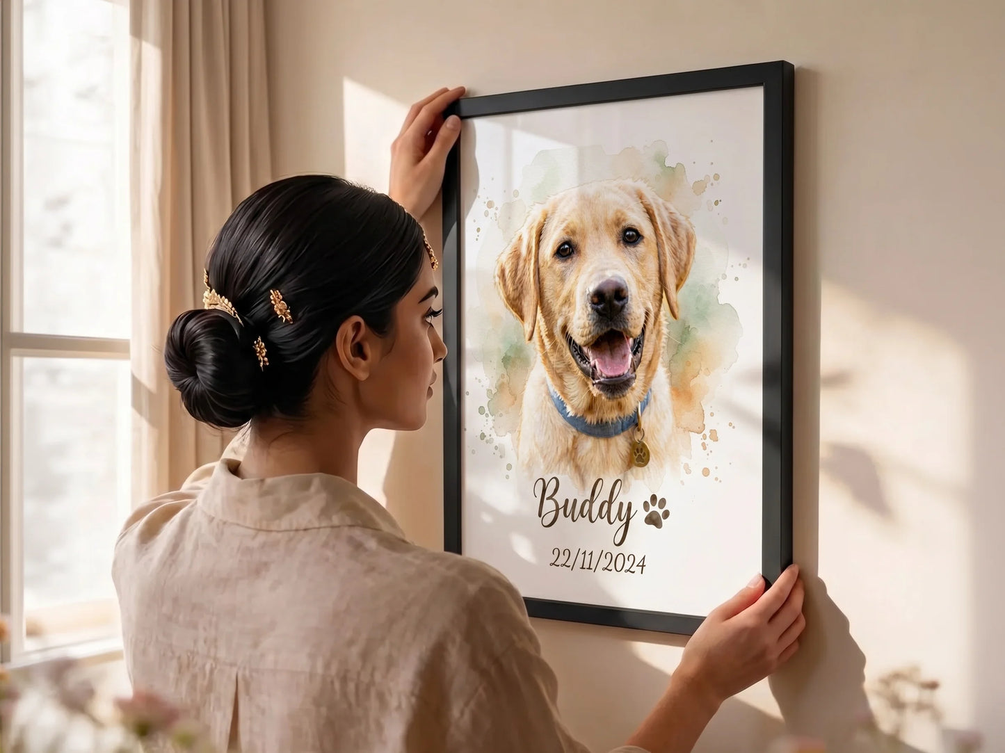 
                  
                    Fur Baby Forever — Custom Watercolor Pet Portrait | Personalized Canvas & Frame Gift India
                  
                