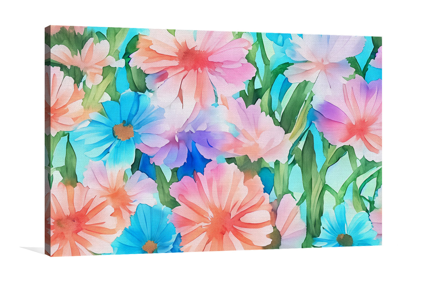 Vibrant Watercolor Flower Painting
