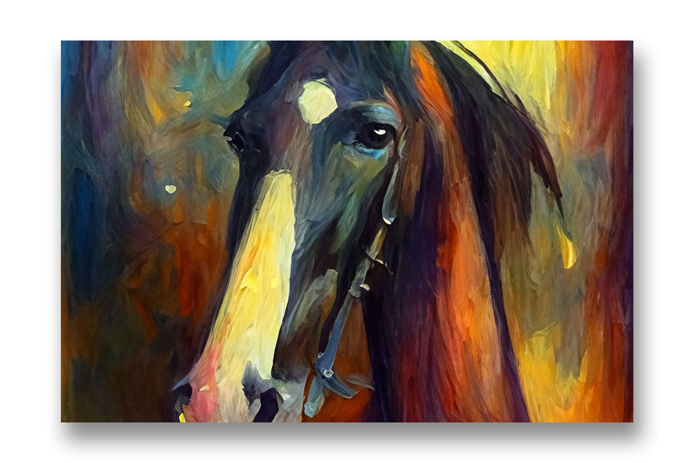 "Unbridled Majesty: A Mustang Horse Painting"