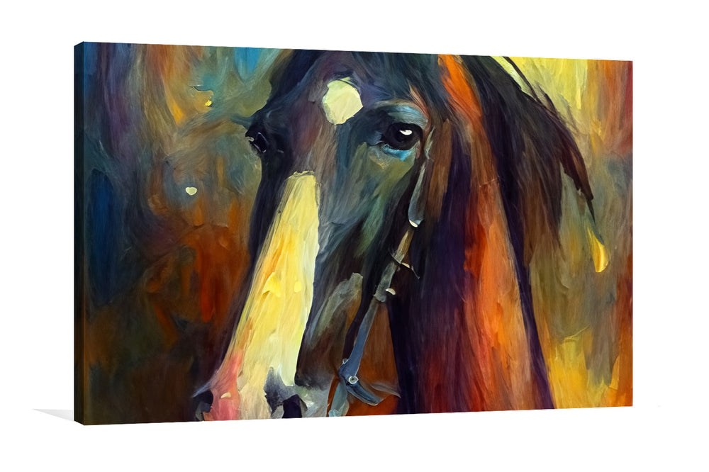 "Unbridled Majesty: A Mustang Horse Painting"