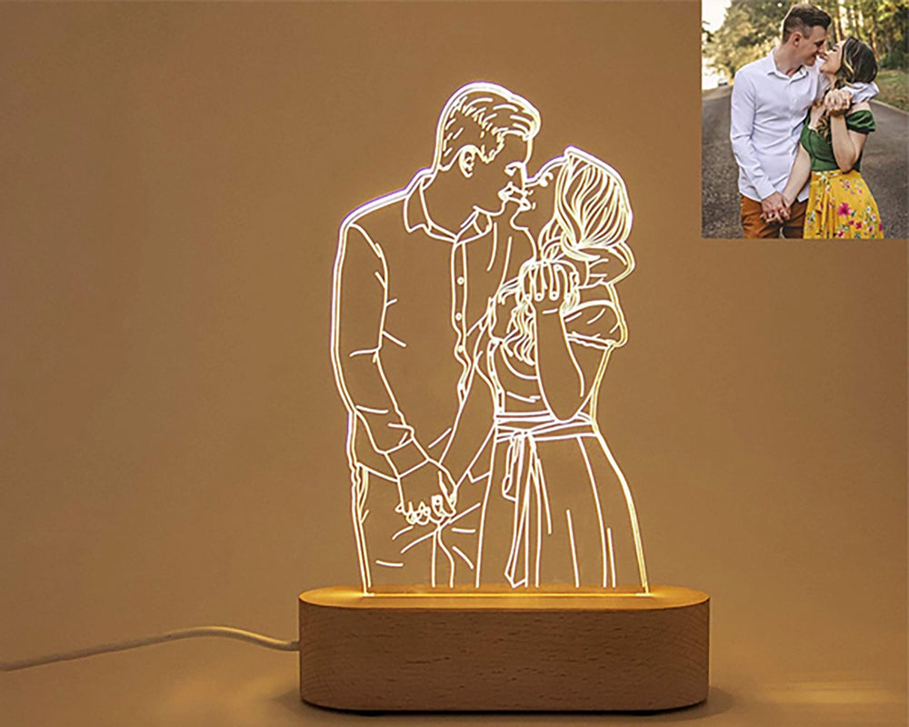 Personalized Photo Birthday Lamp – Custom LED Gift for Special Moments