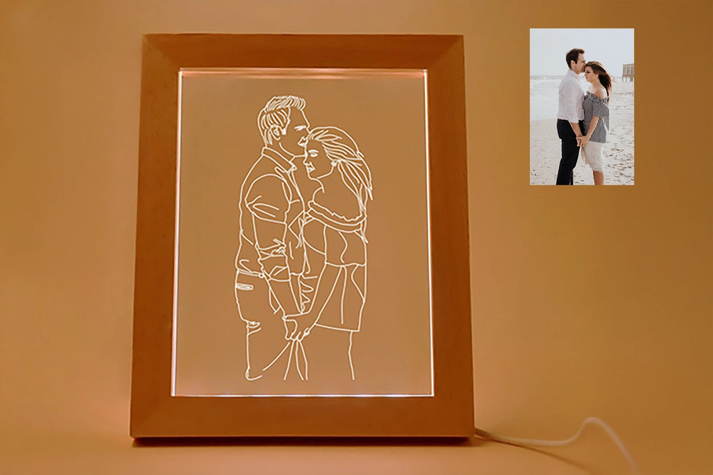 Personalized Photo Frame Lamp – Custom LED Gift for Special Moments