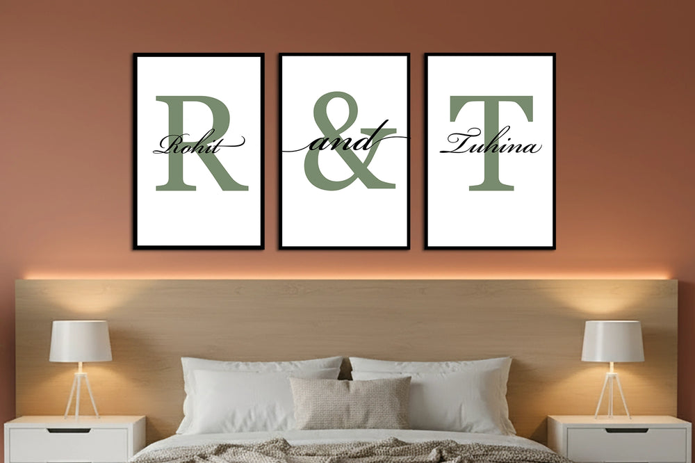 Three-Piece Personalized Art Frames