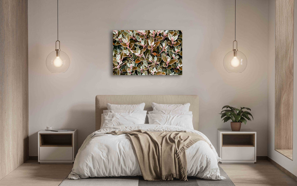Wall art Canvas Brown leaves