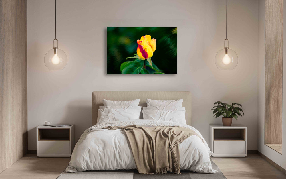 
                  
                    Rose Canvas Digital Painting in Room view
                  
                