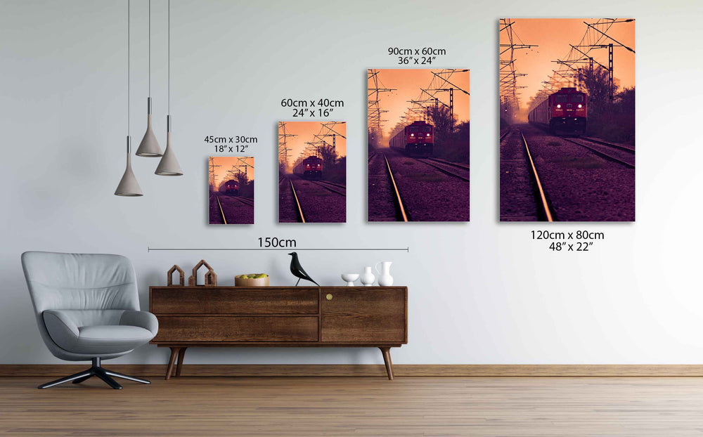 
                  
                    Canvas Art Train Journey size chart
                  
                