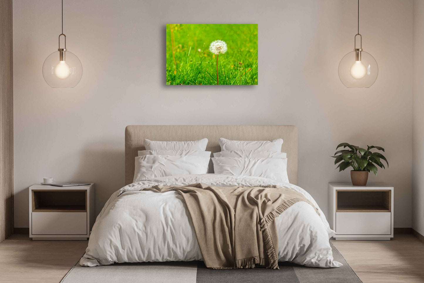 Dandelion print canvas