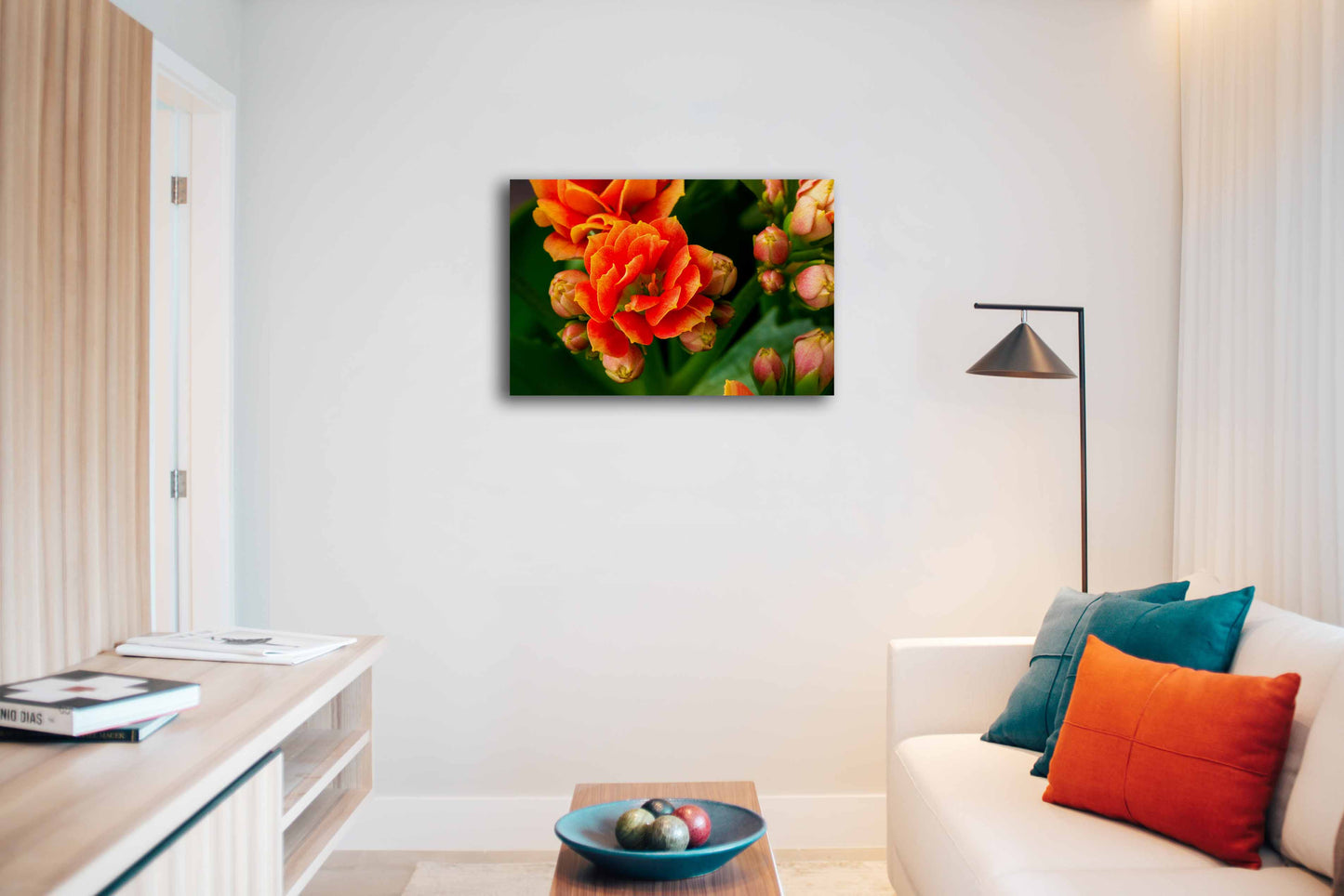 
                  
                    Orange flower Canvas Print in Room
                  
                