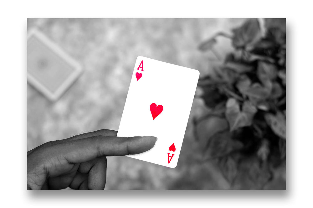 Ace of hearts photo prints