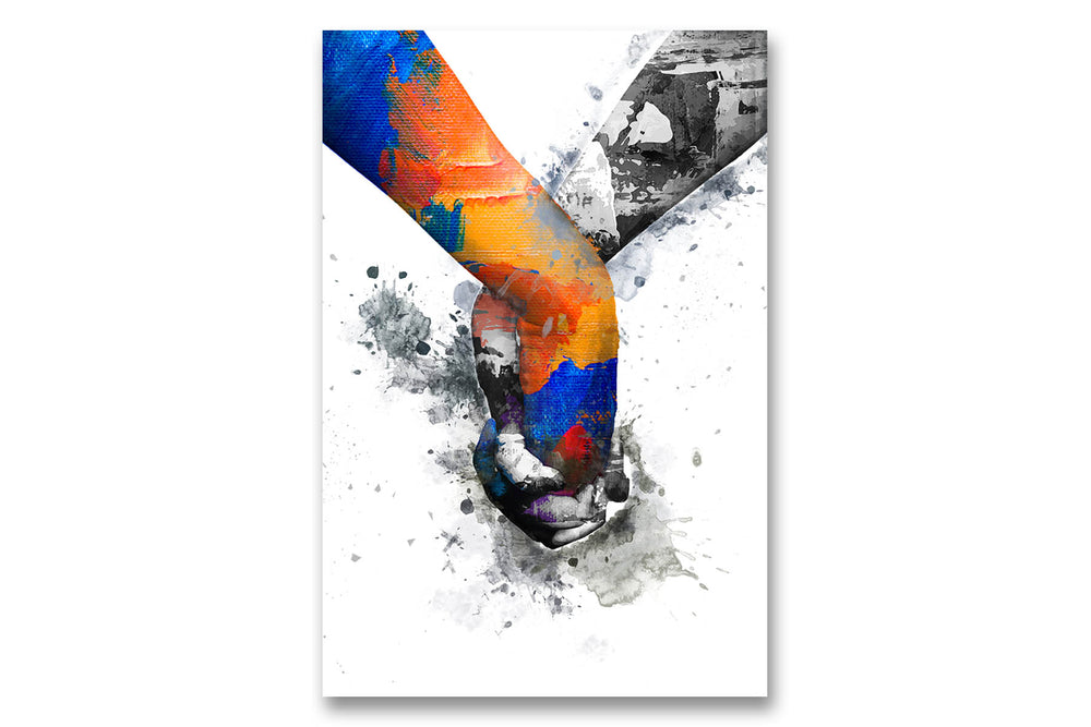 Hand Painting Canvas and Acrylic Glass Photo Print | The Wall