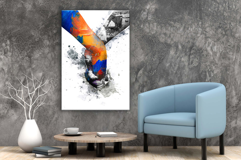 Hand Painting Canvas and Acrylic Glass Photo Print | The Wall
